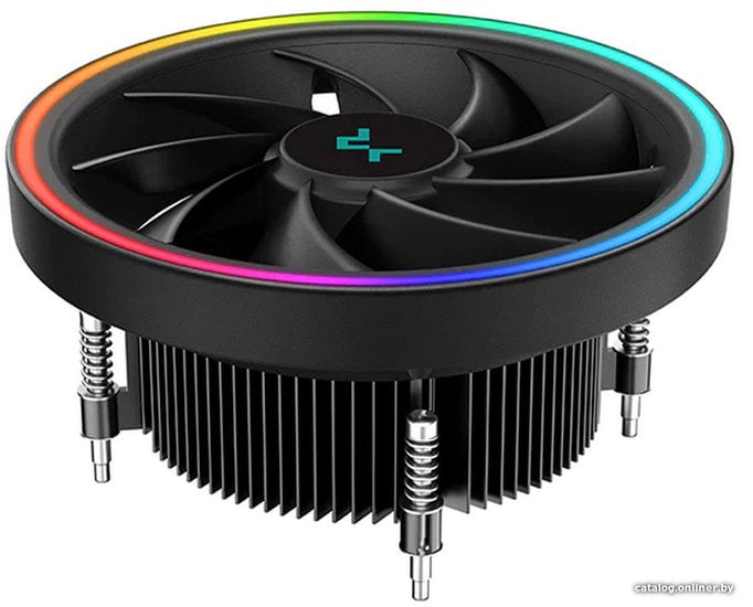 Кулер для процессора DEEPCOOL UL551 черный,(только сокет 1700), 136 мм, алюминий, 1800 об/мин, 26.8 дБ, 4 pin, 95 Вт, 71 мм
