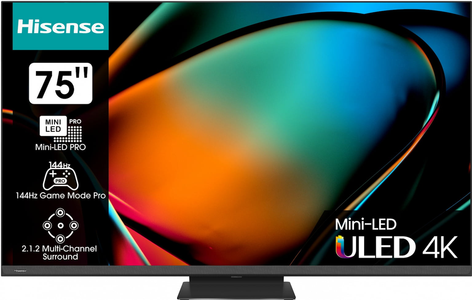 Телевизор Hisense 55" 55U8KQ черный Mini-Led UHD 120Hz Smart TV
