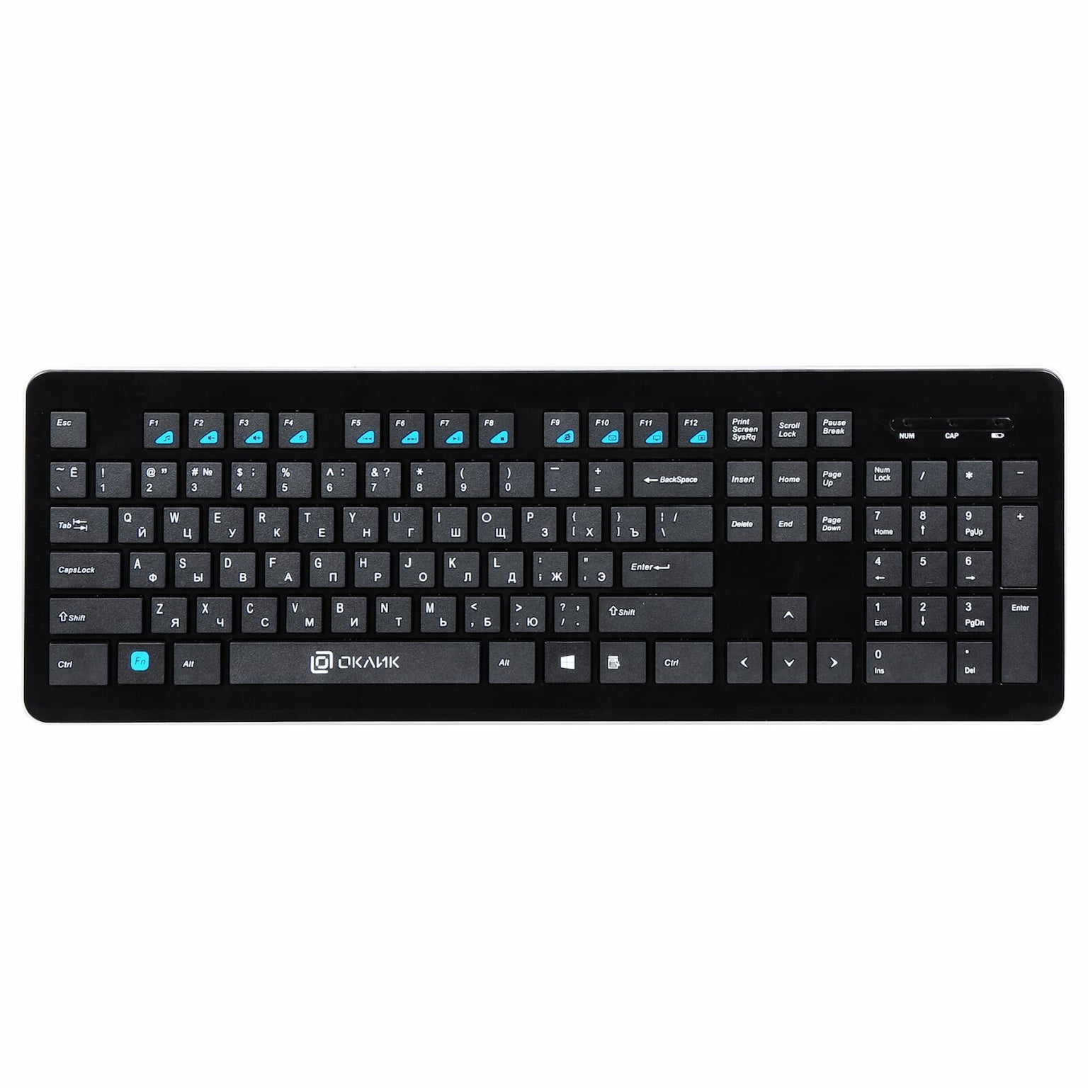 Клавиатура Oklick 870S беспроводная, радиоканал, чёрный
