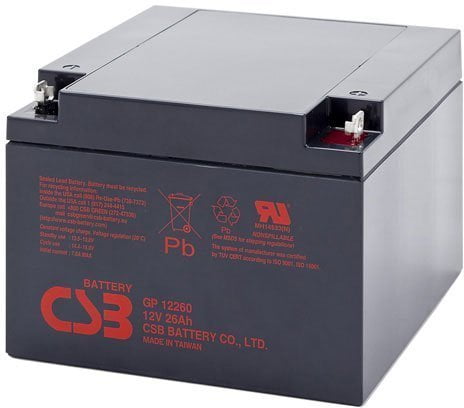 Батарея для ИБП CSB GP-12260 (12V, 26Ah) для UPS клеммы F2
