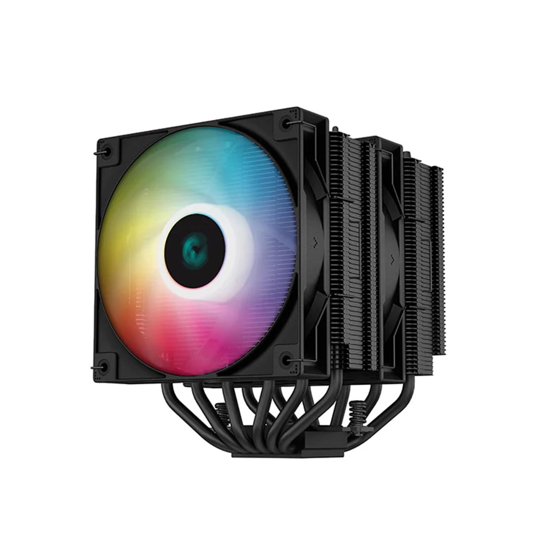 Кулер для процессора DEEPCOOL AG620 BK ARGb черный, 120 мм, алюминий/медь, 1850 об/мин, 29.4 дБ, 4 pin, 260 Вт, 157 мм